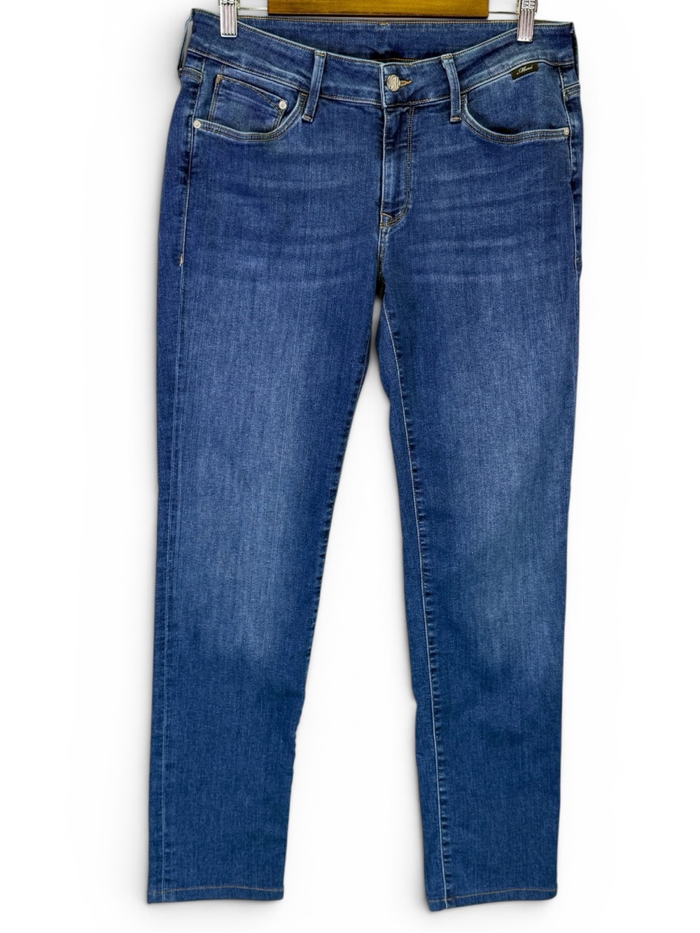 Mavi Women's Slim Straight Leg Stretch Denim Medium Wash Jeans Size‎ 29